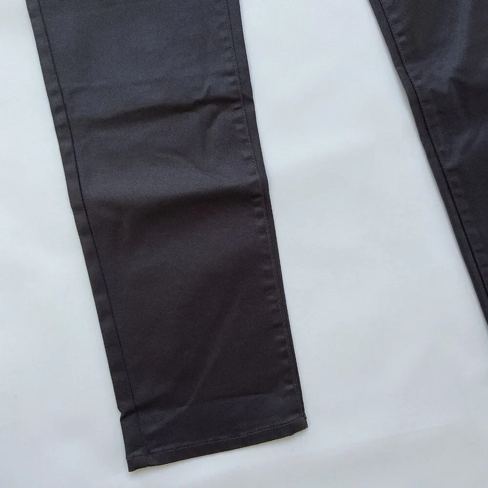 Guess Men's Brown Coated Slim Straight Jeans Size 32X32
